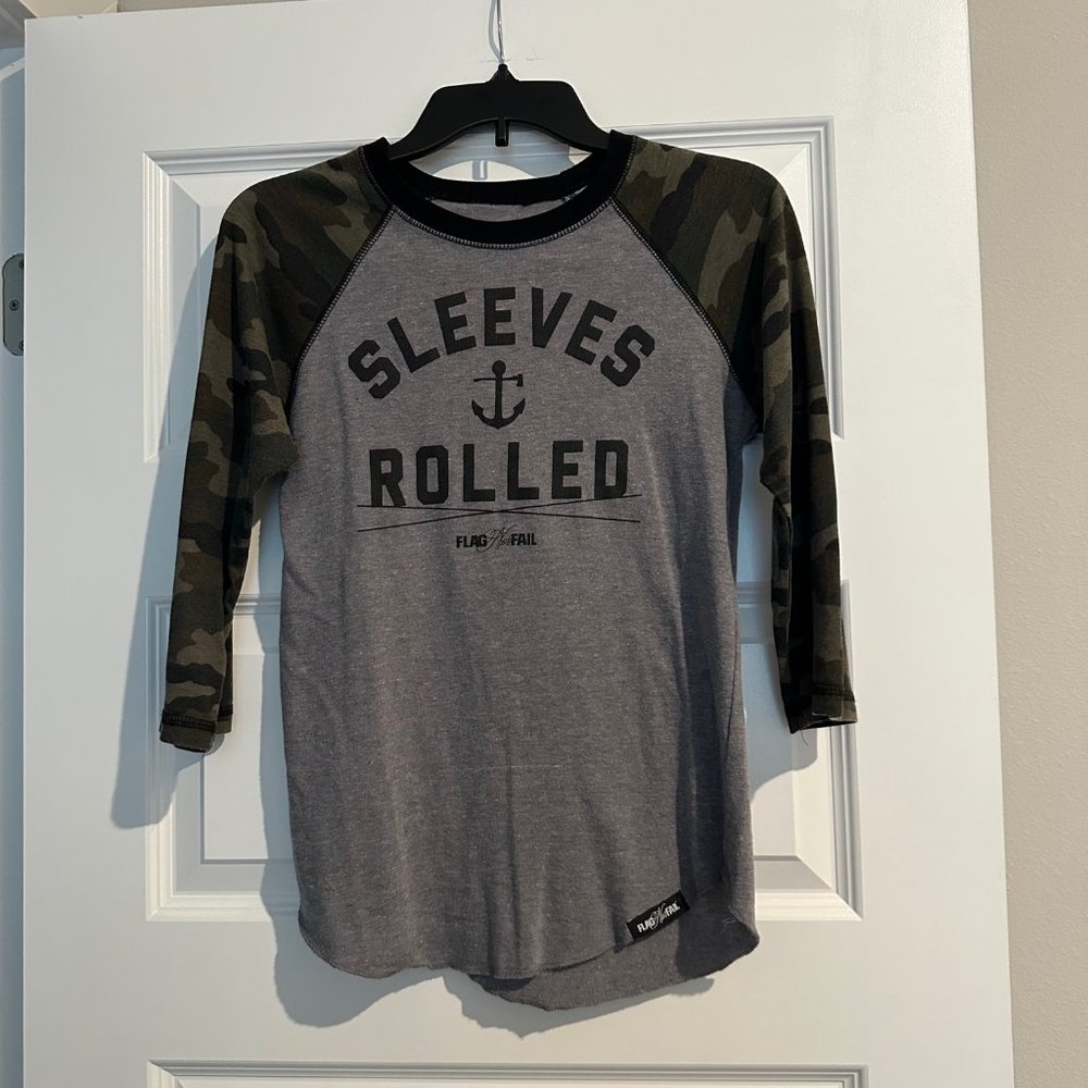 Flag Nor Fail "Sleeves Rolled" Women's Raglan Tee